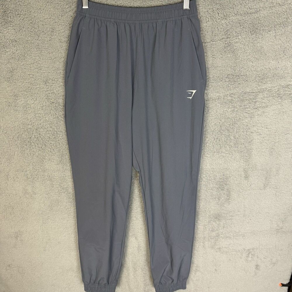 Gymshark Pants Womens Small Blue Jogger Athleisure‎ Tapered Workout